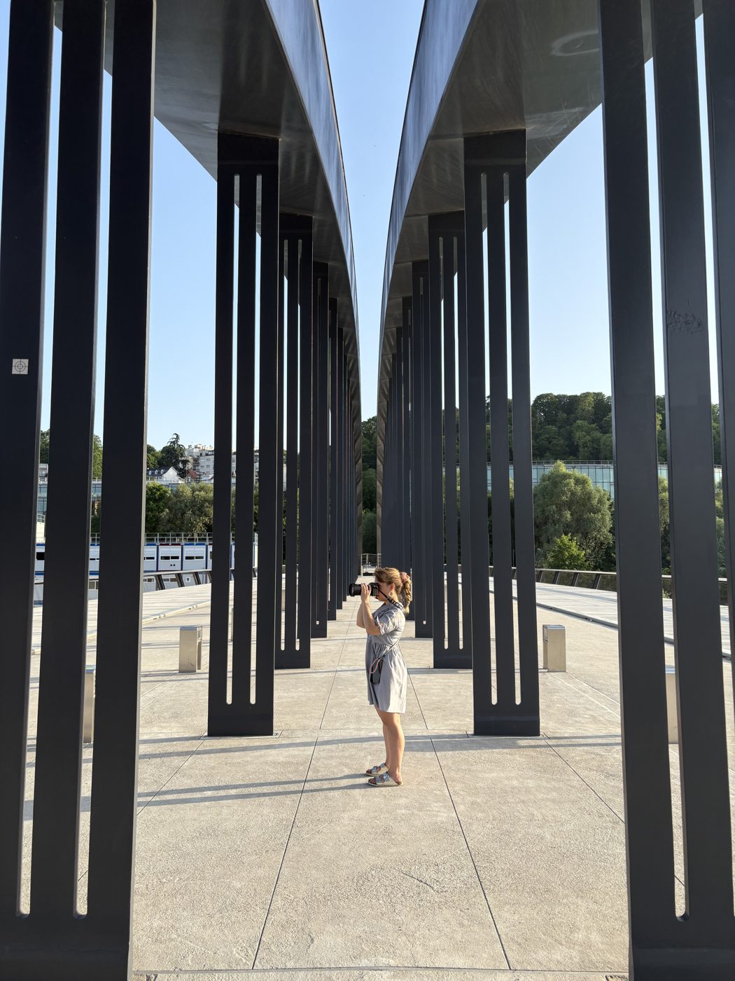 Marjorie Tilleul avec son appareil photo