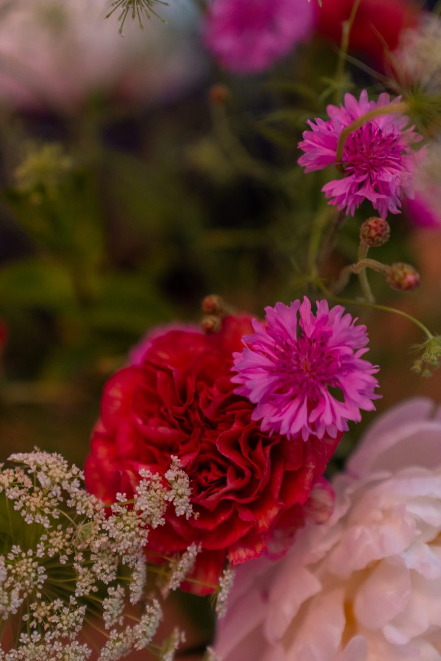 Composition florale aux couleurs de Tilleul Communication